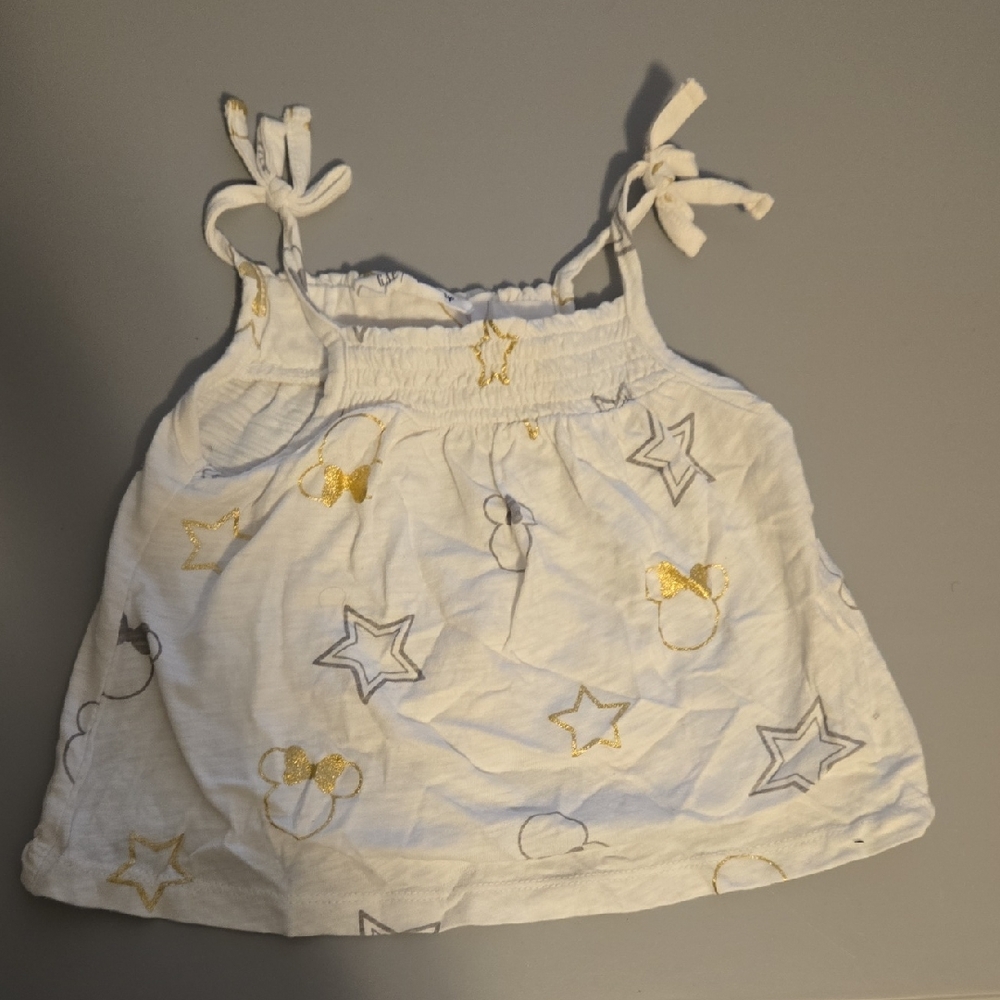GAP White and Gold Star Camisole